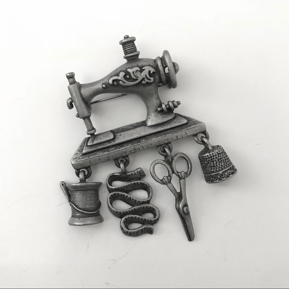 Jewelry Vintage Style Sewing Machine Brooch Poshmark